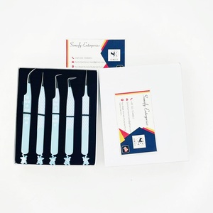 Ensemble de pinces à cils antistatiques en acier inoxydable Somofy Enterprises, outils de précision, pointe lisse à 45/75/90 degrés, boîte - Product Image 6