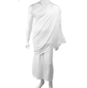Conjunto de Ihram Personalizado con Logotipo para Hombre, Ropa Tradicional Islámica Étnica, Toalla de Algodón Transpirable para Hajj y Umrah - Product Image 1