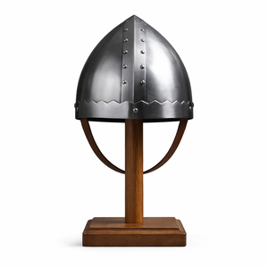 Casque Viking Médiéval Fait Main en Acier Doux Poli pour Cosplay, Reconstitutions Historiques, Armure, Renaissance, Halloween - Product Image 4