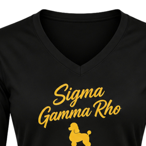 Camiseta Personalizada de Manga Larga para Mujer de Sigma Gamma Rho, Camiseta de Algodón con Cuello Redondo y Gráfico de Hermandad Griega, Ropa Casual al por Mayor - Product Image 3
