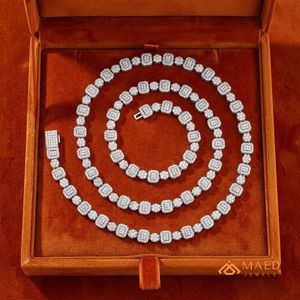 925 Sterling Silver Moissanite <b>Necklace</b> Fashion Jewelry Link <b>Chain</b> for Women Men Elegant Gift New York City Fine Jewelry NYC USA - Product Image 4