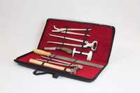 Kit de 7 outils de fermeur vétérinaire réutilisables Ruya pour chevaux et bovins – Produits pour animaux : Coupe-ongles, Râpe à sabots, Cisaille à sabots, Couteau