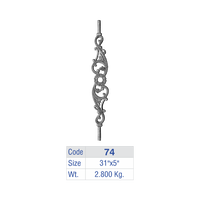Traditionelle Moderne Gusseisen-Baluster mit Verziertem Blumenmedaillon, Bodenmontierte Rostbeständige Treppengeländer, Dekorative Handläufe