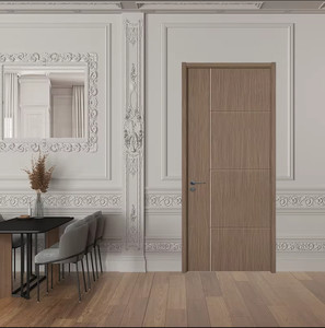 Professional Factory 100% WPc Core Wood Plastic Composite Modern Design <b>Waterproof</b> Soundproof Internal Wooden Door For Hotel - Product Image 3