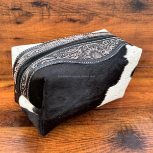 กล่องเก็บเครื่องสำอางหนังวัวมีสไตล์มาใหม่กระเป๋าเครื่องประดับอุปกรณ์มือกล่องจัดระเบียบโต๊ะเครื่องแป้งในห้องน้ำ - Product Image 4