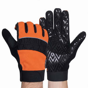 Guantes de Trabajo de Cuero Sintético Amara de Alto Rendimiento, Protección de Manos de Seguridad Industrial, Reforzados para Construcción, Certificados CE - Product Image 2