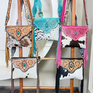 Bolso Bandolera de Cuero Genuino Hecho a Mano con Flecos para Mujer, Diseño 2026, Gran Capacidad, Alta Calidad, Versátil, Bolso de Trabajo Grande - Product Image 6