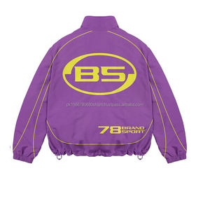 2025 Street Wear Set Plus Size Best Quality Polyester Windbreaker Suit Custom Logo Nylon Lightweight Men Windbreaker Set - Product Image 4