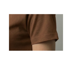 Camiseta de Algodón Estilo Boho para Mujer, Cuello Redondo Marrón, Tejido Transpirable y Suave, Corte Holgado para Uso Diario Informal de Verano - Product Image 6