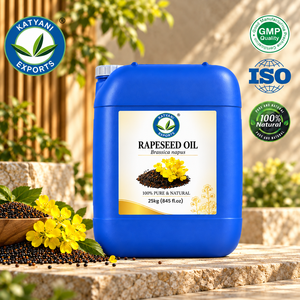 Huile de colza naturelle pressée à froid de 2 kg du Madhya Pradesh, Inde, pour la fabrication de savon, Brassica Napus, pour les formules de soins corporels et de bain - Product Image 1