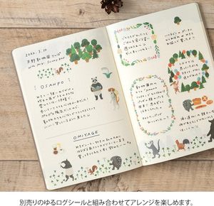 Cuaderno GANRAKU MIDORI Yuru, Tamaño B6, Cuaderno de Acuarela con Puntos, Diario Japonés en Tonos Pastel, Bonito Cuaderno - Product Image 5