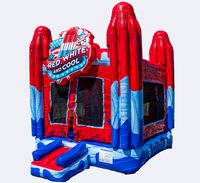 Château gonflable et structure de jeu gonflable en PVC de qualité commerciale avec garantie de 2 ans, installation facile pour les fêtes en plein air et les événements professionnels