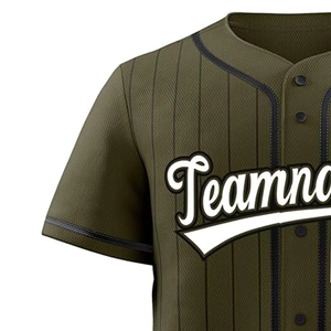 <b>Baseball</b> Jersey Short Sleeve 100% Polyester Anti-Bacterial Customizable Unisex Wear Printed Custom Logo Made Pakistan Hot Sale - Product Image 6