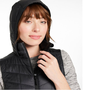 Chaleco de Lana para Mujer, Chaqueta Acolchada con Parches, Abrigo Cálido con Capucha para Invierno, Nuevo Diseño Vintage Impermeable - Product Image 4