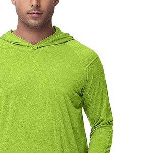 Hoodie de pêche respirant pour hommes avec logo personnalisé, nouvelle conception, manches longues, couleur unie, vente en gros - Product Image 5