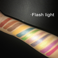 Vegane Hochpigmentierte Metallische Mineralpuder 12-Farben Schimmer/Glitzer Tierversuchsfreie Lidschatten-Palette 25g Private Label Individuell Anpassbar