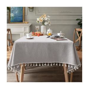 Mantel Desechable de Algodón de Lujo Estilo Chino, Impermeable, Resistente al Aceite, con Bordado de Encaje, Color Personalizado, para Bodas y Fiestas - Product Image 1