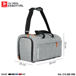 Custom OEM JustPlay Essential Gym Sport Duffle Bag with <b>Shoe</b> Pocket Durable Waterproof 600D Polyester Travel Bag - Product Image 1