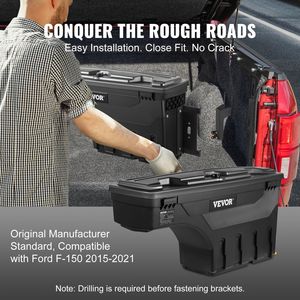 Cassetta Portaoggetti Bloccabile da 25 L (6.6 Gal) in ABS per Cassone del Camion, Impermeabile e Resistente, con Lucchetto a Combinazione, Accessorio per il Controllo del Carico - Product Image 6