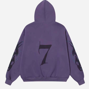 Sudadera con Capucha Gris para Hombre, Corte Regular, Tejido de Algodón, Informal, con Bolsillo, Impresión Digital, Antipilling, 330g, Otoño - Product Image 4