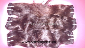 100% pelo natural sin pelo que se desprende. Compre barato al por mayor de alta calidad a granel 100% Virgen sin procesar Remy 100% - Product Image 2