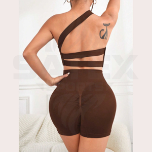 Nouvelle Collection Maillot de Bain 2 Pièces Sexy Brillant avec Logo Frontal Écologique Séchage Rapide Respirant pour l'Été - Product Image 3