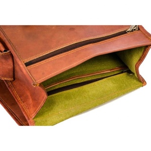 Real Handmade Genuine Crunch Leather Backpacks Vintage Style Bags New Design Multi Uses Pocket Backpacks Wholesale Bulk Product - Product Image 5