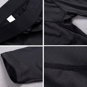 Best Selling Comfortable <b>Men's</b> Compression <b>Yoga</b> Workout <b>Pants</b> Customized Design Quick Dry Plain Dyed Compression <b>Pants</b> For <b>Men</b> - Product Image 6