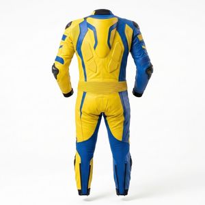 Traje de Motociclismo, Equipo de Carreras Profesional, Traje de Cuero Resistente y Protector, Diseño Personalizado - Product Image 5