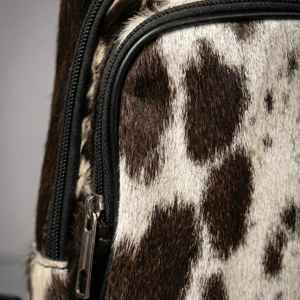 Bolso de Pecho de Cuero Genuino de Vaca, Bandolera Unisex, Estilo Vintage, para Viaje, con Cierre de Cremallera, Modelo LHCB-0005 - Product Image 2