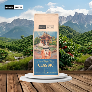 กาแฟโรบัสต้าคั่วเข้มบดละเอียด 250 กรัม บรรจุถุงคราฟท์ รสเนยเกลือ สำหรับชงแบบฟินดิร์ปดั้งเดิม - Product Image 1