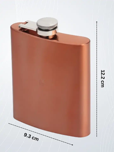 Gourde en cuivre avec logo personnalisé, bouteille à alcool durable pour une utilisation en extérieur - Product Image 3