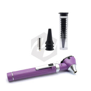 Mini otoscope portable avec lampe d'examen et kit d'inspection, loupe 3X à fibre optique avec embouts de rechange, ampoule de remplacement et protection - Product Image 2