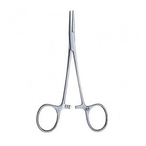 Offre Spéciale : Forceps Halstead à usage unique, manuel, en acier inoxydable, 10 cm, certifié STML Classe I, pour chirurgie générale hospitalière - Product Image 1