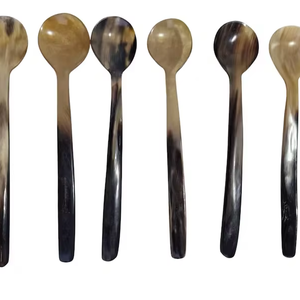 Cuchara de Cuerno 100% Ecológica, Clásica, con Acabado Espejo, para Café y Mesa - Product Image 1