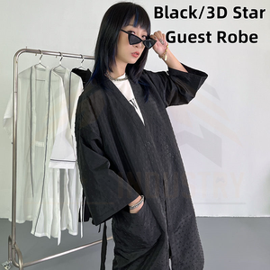 Robe d'invitée noire 3D à motif étoile pour femme, en polyester, confortable, avec impression en relief, uniforme de travail tendance - Product Image 1
