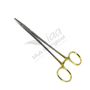 Alat Bedah Baja Tahan Karat Penjepit Jarum Manual Gunting Penjepit Hemostatik Lurus Melengkung Jarum Pancing Hewan Peliharaan - Product Image 1