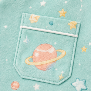 Conjunto de Pijama de Manga Larga para Niñas al por Mayor, con Estampado de Planetas Espaciales, Cierre de Botones, Ropa de Dormir para Niños - Product Image 4