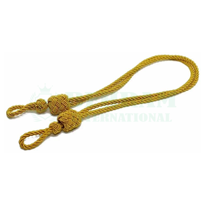 Cordón para sombrero de alambre trenzado al por mayor, accesorios uniformes, cordón para gorra hecho a mano, ajustable, con nudo, ceremonial, con tamaño y colores personalizados - Product Image 2