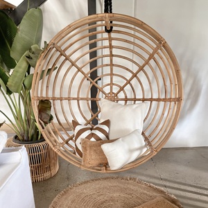 Rattan papasan swing chair <b>hanging</b> swivel ball chairs cheapest cost outdoor seating decoration - Product Image 5