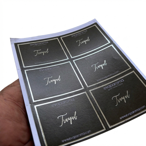 Etiquetas Impresas con Logotipo Personalizado, Tarjetas de Agradecimiento con Estampado en Dorado, Juego de Papelería Empresarial Personalizada, Etiquetas de Marca al por Mayor - Product Image 1