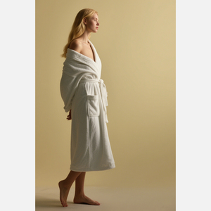 Bata de Baño de Algodón para Hotel 2026, Bata de Spa de Tejido de Rizo de Secado Rápido con Absorción Rápida para Verano y Otoño - Product Image 2