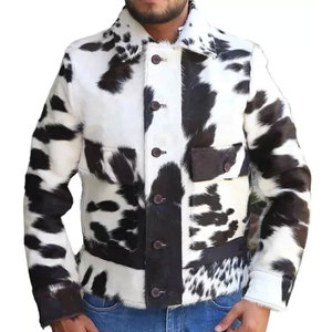 Chaqueta de Cuero para Hombre, Estilo Aviador, Manga Larga, Cuero Vacuno Genuino, Acabado Resistente, Forro Cálido, Resistente al Viento, Construcción Robusta para la Temporada de Invierno - Product Image 1