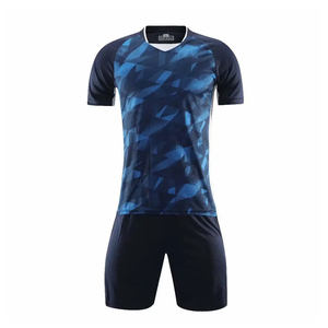 Ensemble de maillots de football personnalisés avec nom et numéro du joueur sur le devant, uniforme de football respirant à séchage rapide en polyester, manches courtes, kit d'équipe - Product Image 3