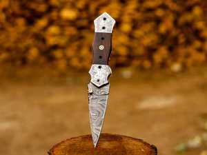 Cuchillo de Caza Plegable de Acero Inoxidable, Cuchillo de Bolsillo, Herramienta de Supervivencia para Campamento al Aire Libre - Product Image 5