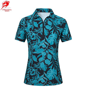 Polos de golf personalizados para mujer, directamente de fábrica, confeccionados con tela ligera y elástica y un estilo atlético elegante para golfistas. - Product Image 1