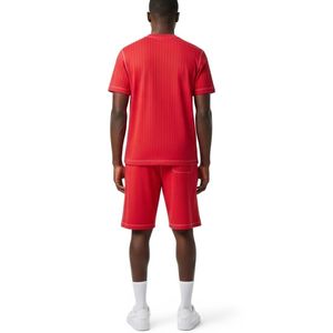 Ensemble T-shirt et short pour homme, haute qualité, 100% polyester, col rond, manches courtes, tissu satiné, imprimé numérique, fusion sans couture - Product Image 2