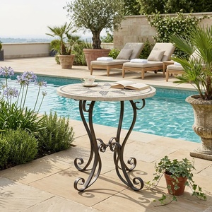 Wholesale Custom Wrought Iron <b>Garden</b> Set Weather Resistant Outdoor Patio Furniture <b>Victorian</b> Dining Table KHP - Product Image 2