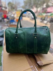 Sac de voyage en cuir pour week-end, fermeture à glissière, grande capacité, poches spacieuses, rangement pour vêtements et accessoires, Maharashtra - Product Image 2