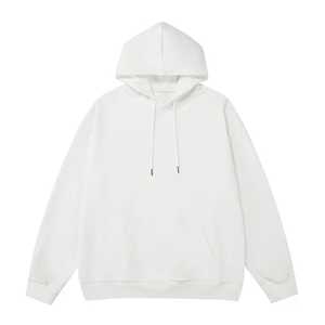 Oem 100% Cotton Heavyweight Fleece <b>Pullover</b> <b>Men</b> Hoodies Drop Shoulder Thick Blank Quick Dry Breathable Winter - Product Image 1